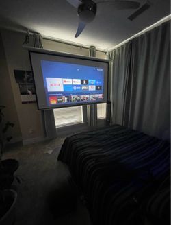 100” Motorized Projector Screen w/ Remote