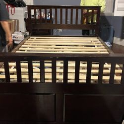 Bed Frame With Twin pull Out 