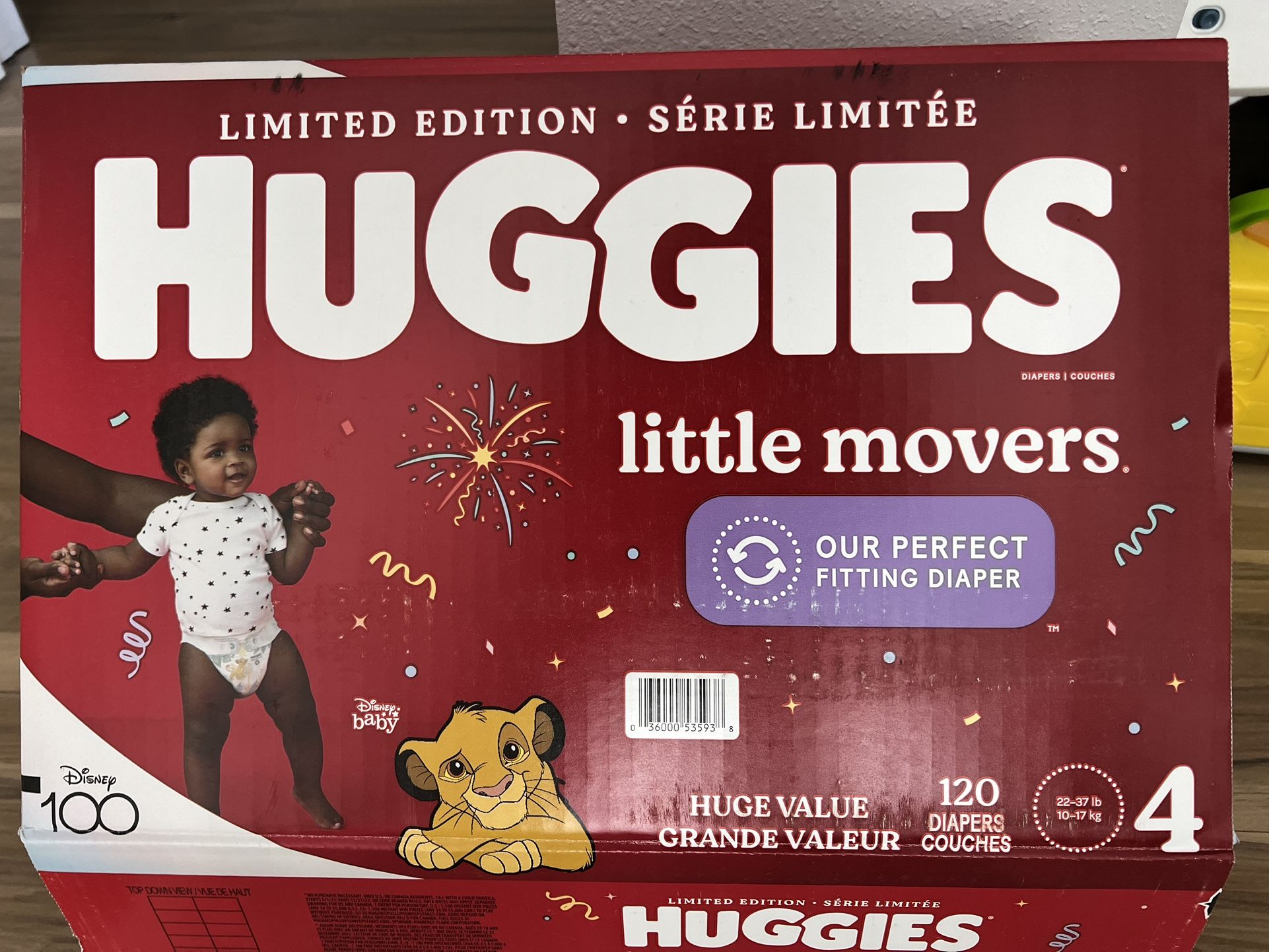Huggies Limited Edition, Little Movers, Diapers, Size 4