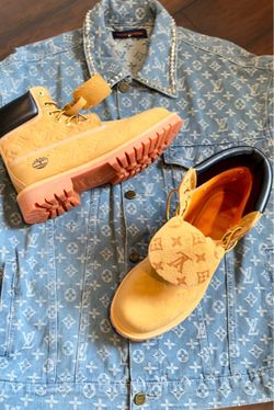 LV Timberland’s Size 11 and LV Jacket Size XL  “1.1 QALITY”  $350 boots  $250 jacket