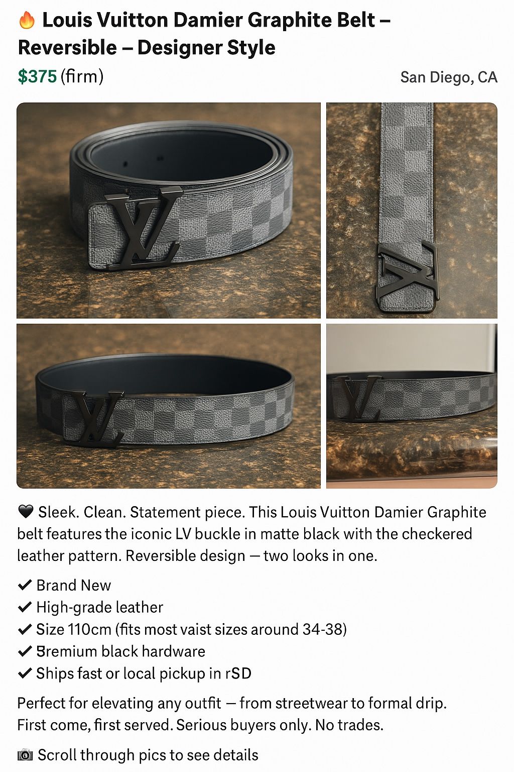 Louis Vuitton Belt 