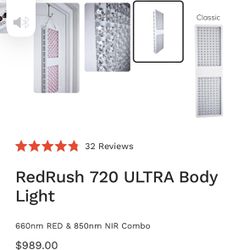 Red Light Therapy Light: RedRush 720 ULTRA