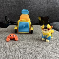 Paw Patrol Rubble with Digger Vehicle