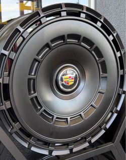 24'' Wheels WITH Tires  Satin Black Sierra Escalade Yukon Tahoe Tundra QX80 New