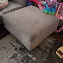 Large Ottoman, Light Gray $500 OBO