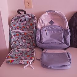 First come first pick up.
All for Only 30 dollars (all paid 160 dollars).
Original Hello Kitty backpack and lunch box like New.
High quality!!!!!
Chil