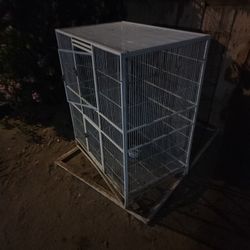 Is large double door bird cage