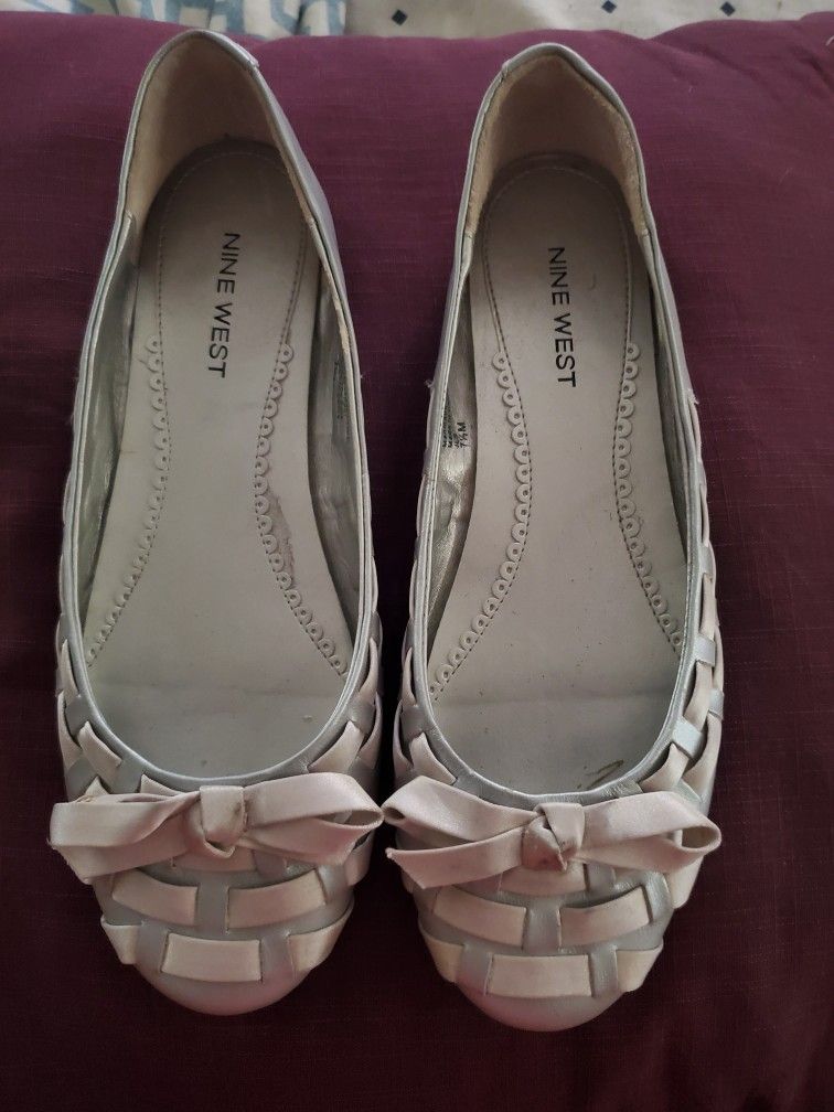 Silver Nine West Shoes (New)