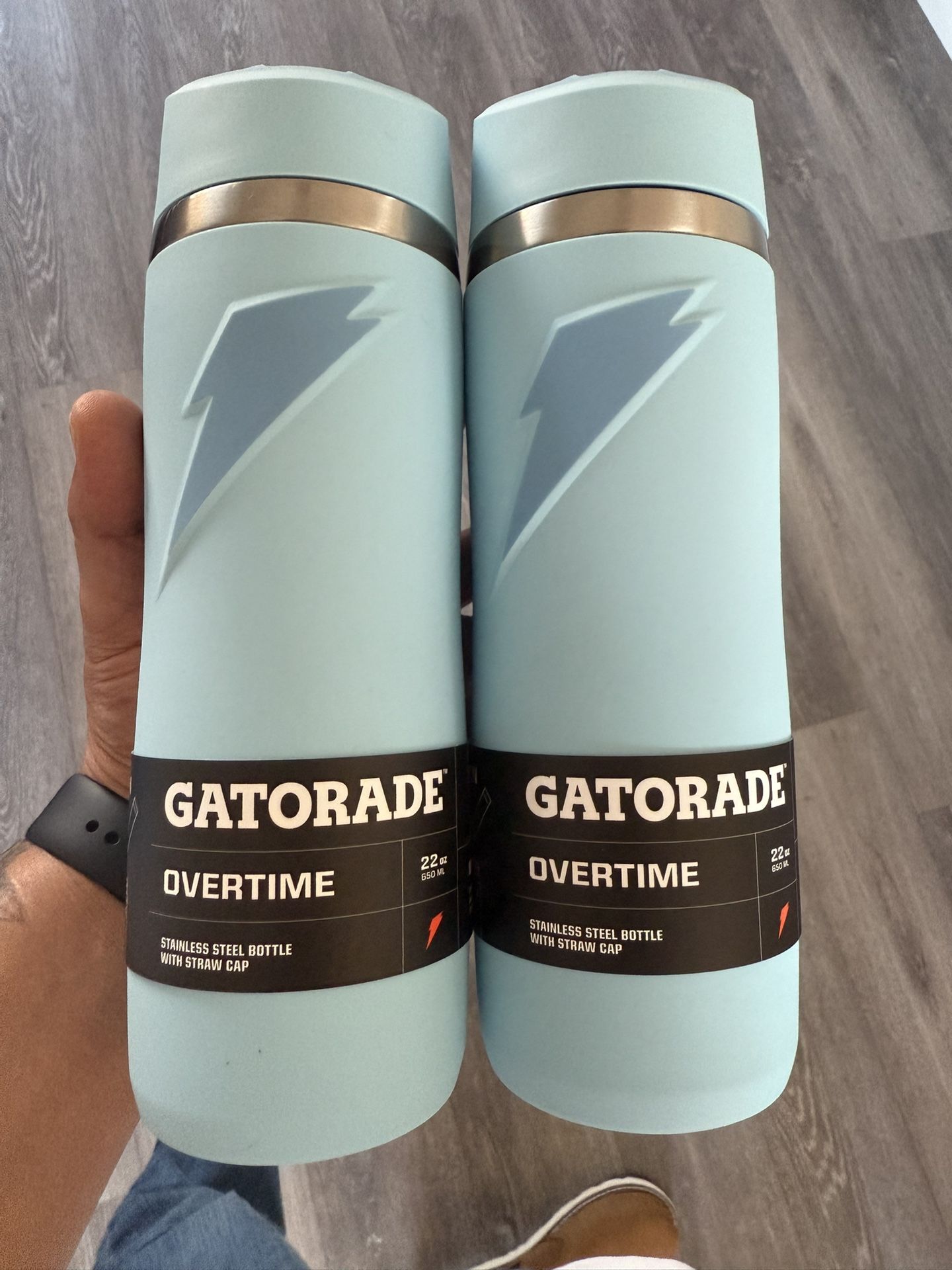 Gatorade “Overtime” Stainless 22oz Bottle With Straw Cap