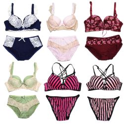 Wholesale Discount Women Underwire Push Up Bra With Matching Panty Set