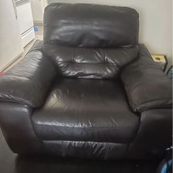 Two Brown Recliners  