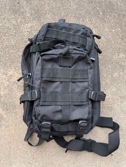 Black Tactical Military Backpack