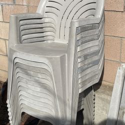 Outdoor patio chairs, and table