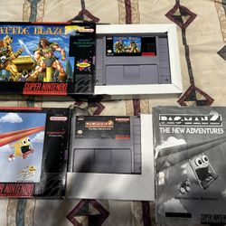 Super Nintendo SNES Battle Blaze Pac-man 2