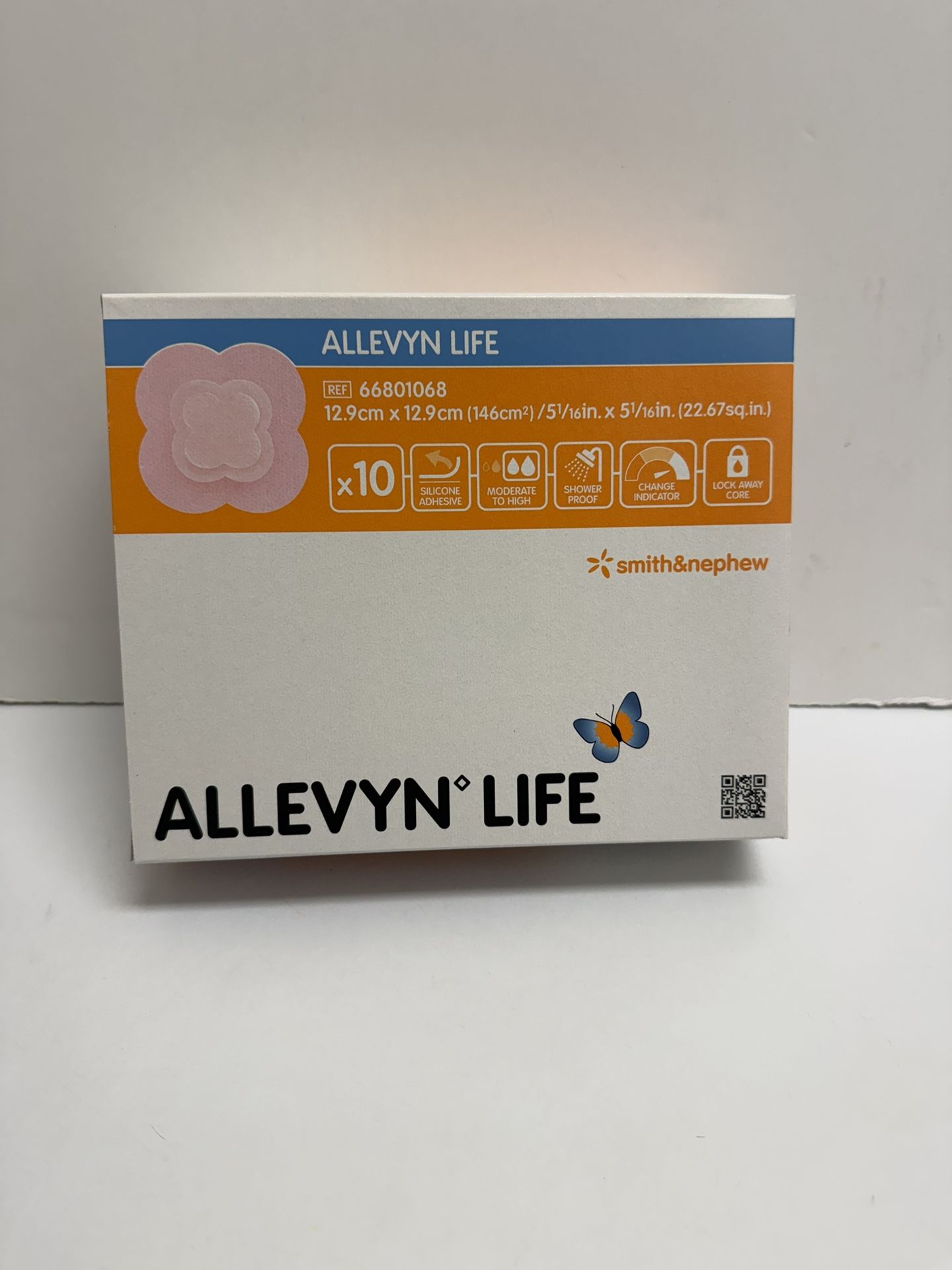 Smith & Nephew Allevyn Life 5-1/16" #(contact info removed)8 Box/10 Bedsore Bandages Adhesive