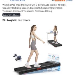 Walking Pad Treadmill With Incline