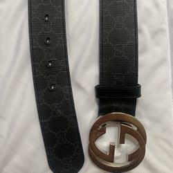 Gucci GG Supreme Belt With G Buckle (Size 110)