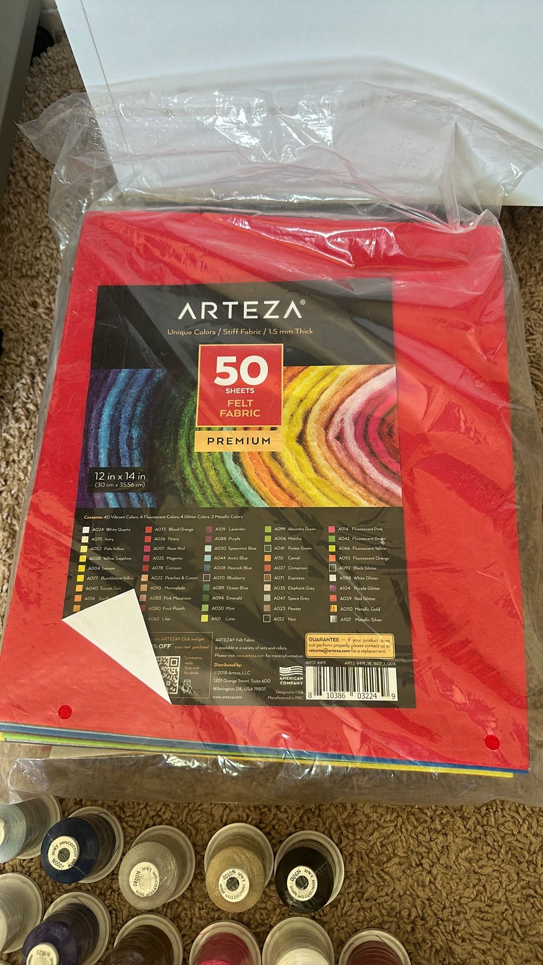 Arteza Stiff Felt Fabric