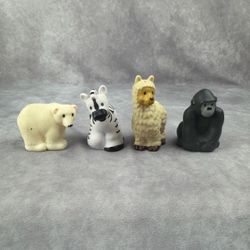 Fisher-Price Little People Animal Figures Gorilla Zebra Llama Polar Bear READ