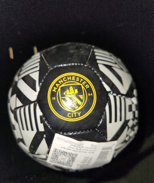 PUMA Manchester City Football FtblCulture Soccer Mini Ball - Black/Grey/Violet