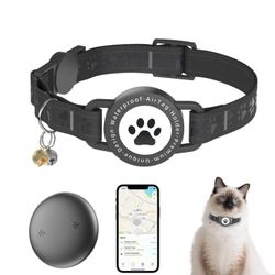 GPS Tracker For Cats, Mini GPS Cat Tracker,Waterproof Trackers Cats Collar With Bells,No Subscriptio