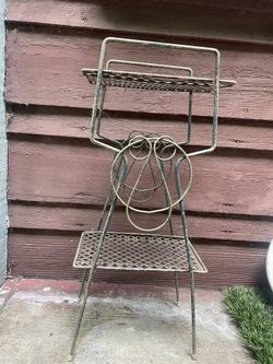 Mid Century Plant Stand 2 Tier