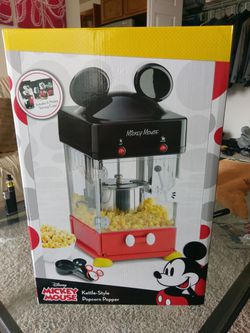 Disney Mickey Mouse Kettle Popcorn Maker Popper Machine New