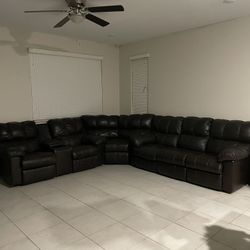 Leather Couch/sectional