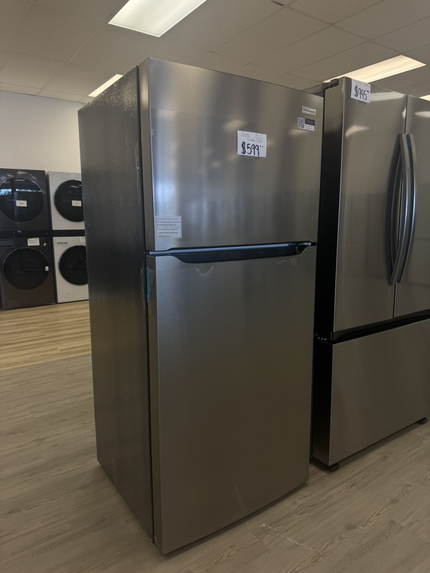 Frigidaire Top Freezer Refrigerator Garage Ready In Stainless Steel