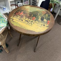 Antique 1940’s Folding Bridge Table
