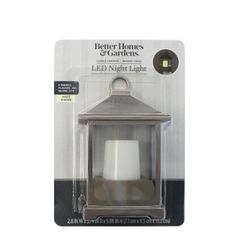 Better Homes & Gardens LED Candle Lantern Night Light 1 Pack, 6.06 Inch High