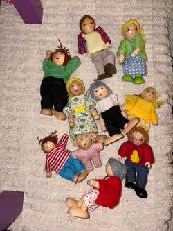 Hape Brand wooden doll family