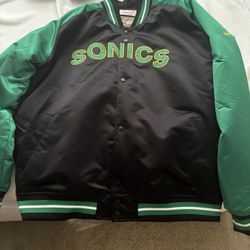 Seattle Sonics Mitchell And Ness Jacket, Size Xl