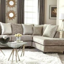 Sectional New Hollywood Silver