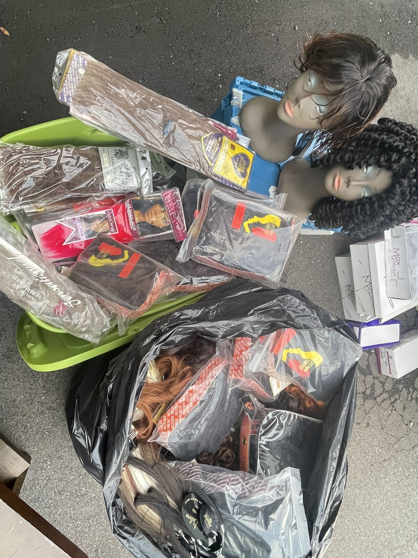 Human/Synthetic Wigs/Extensions/Braids/Heads