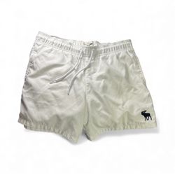 Abercrombie & Fitch White Swim Shorts - Size M