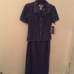 Jeans Dress and Matching Jacket - New! Size L
