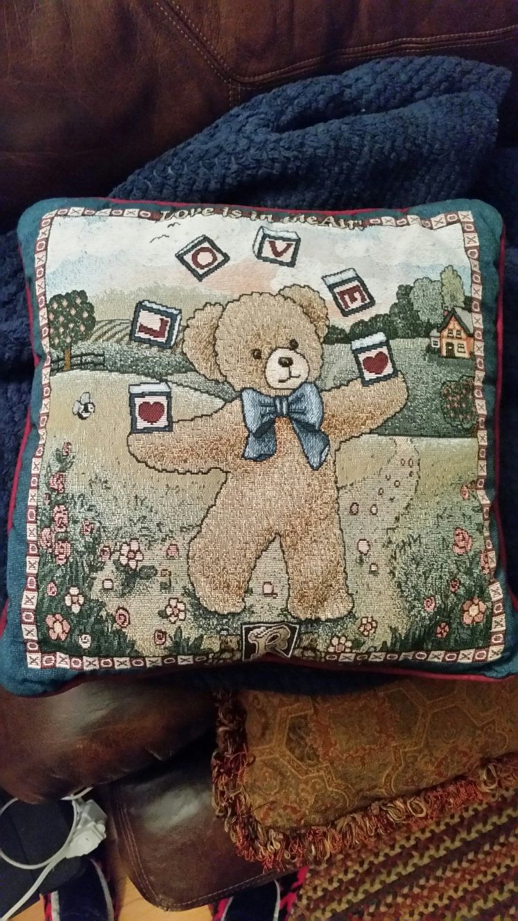 Teddy bear Love pillow