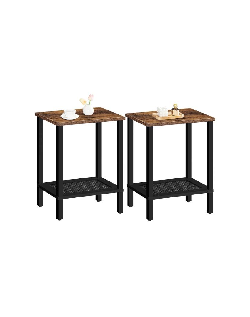 HOOBRO End Tables Set of 2 - New