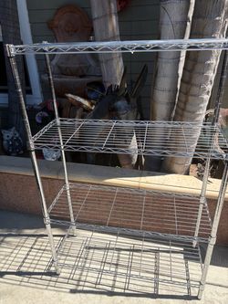 4-Tier Chrome Wire Shelving Unit