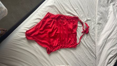 Red women’s bathing suit