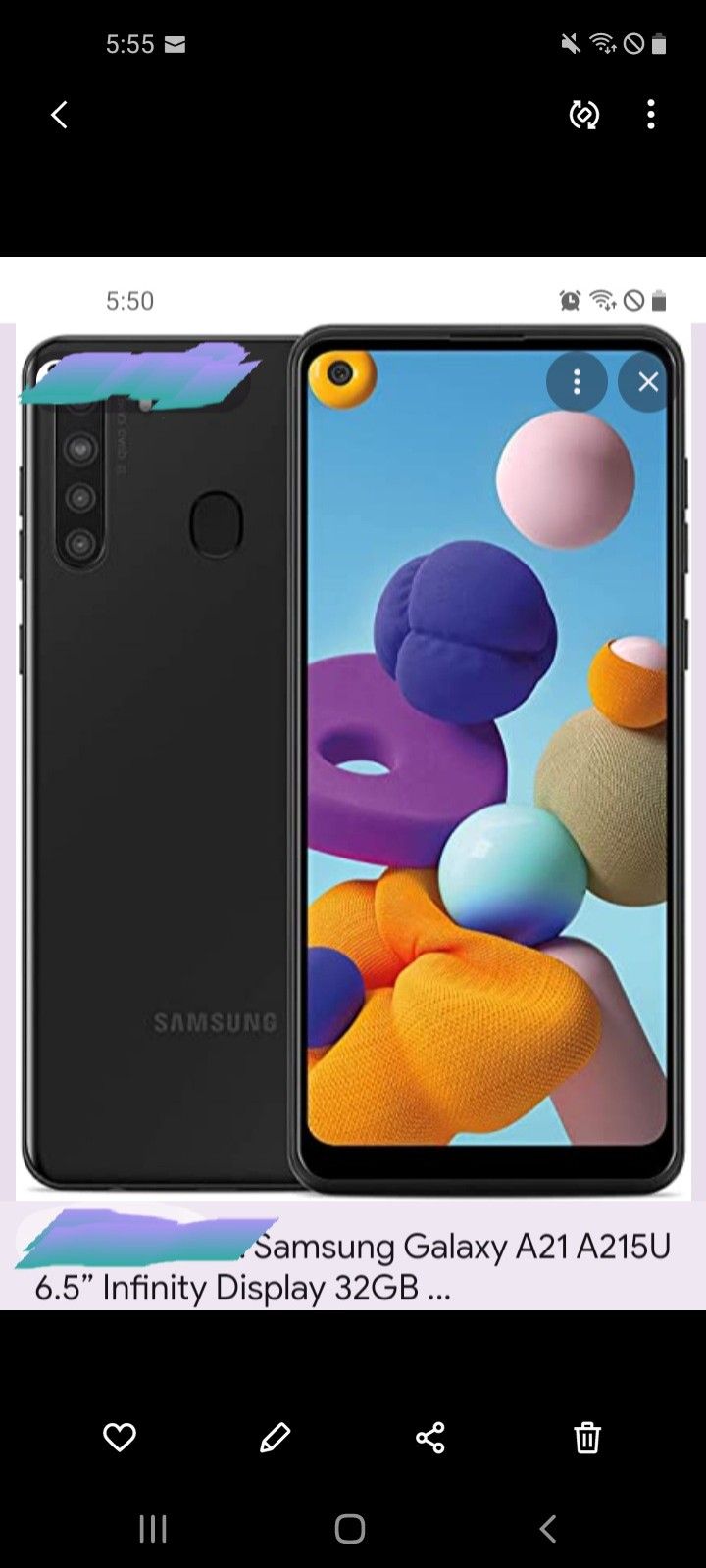 Samsung A21 Cell Phone