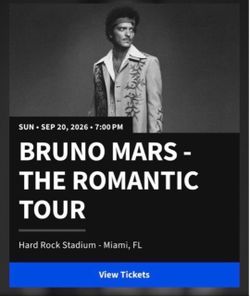 Bruno Mars The Romantic Tour