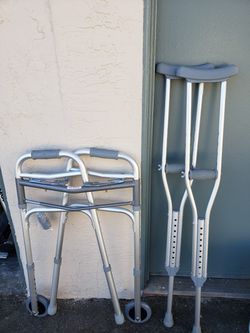 Adult Walker and Adult crutches
