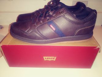 Brand New Brown Levi Casual Leather Shoes Size 12
