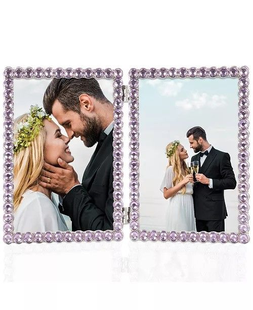 Lawrence Frames
Metal Sparkle Double Frame, 4" x 6"