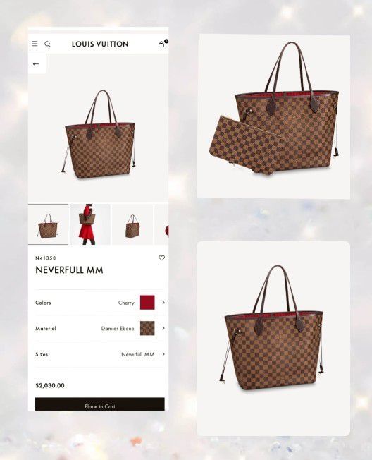 LOUIS VUITTON Neverfull MM (New)