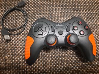 BEBONCOOL WIRELESS NINTENDO SWITCH NS PRO CONTROLLER B01 ORANGE & BLACK 