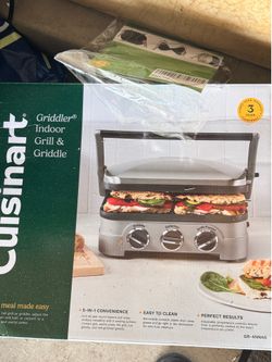 Cuisinart Griddler Indoor Panini Maker Griddle New In Box