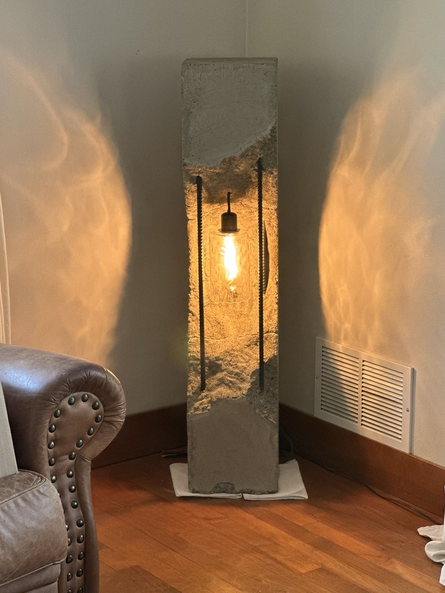 Urban Concrete Decaying Industrial Lamp